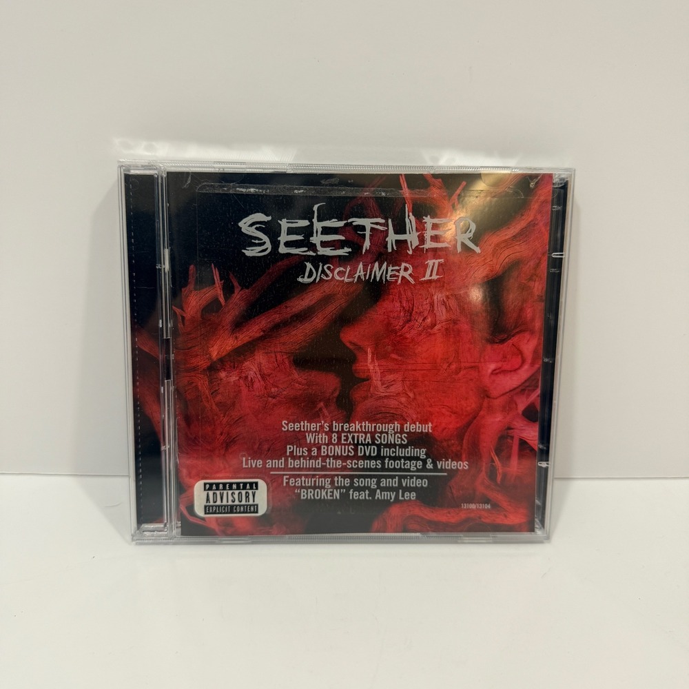 Seether Disclaimer II CD DVD Set Music OS Black Good Bonus Tracks Broken Amy Lee
